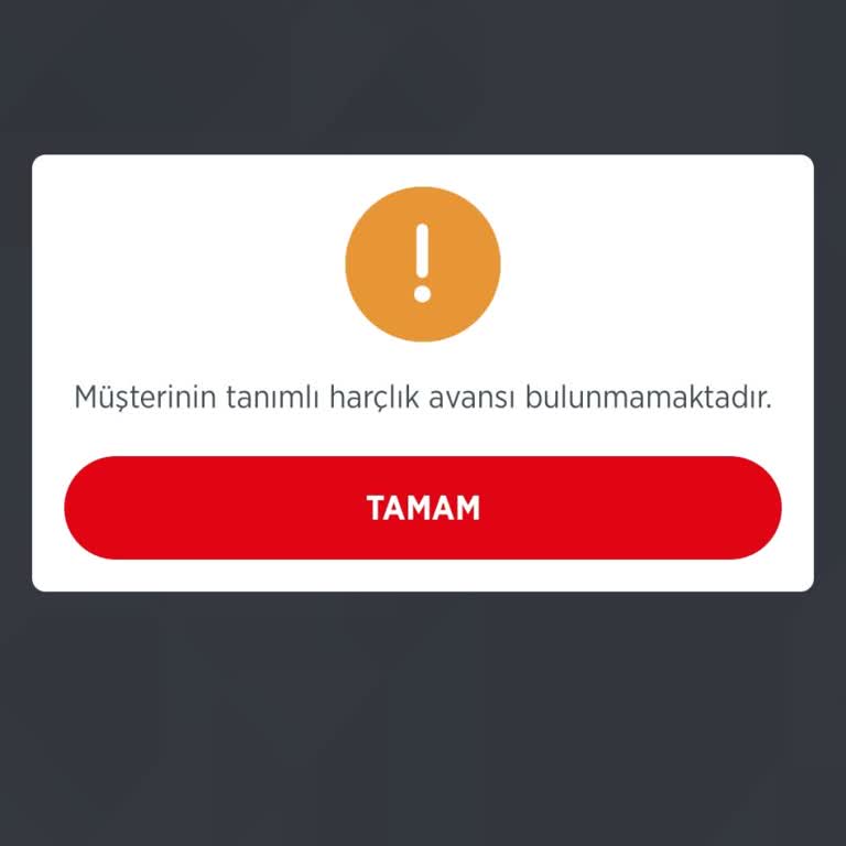 Harçlık Avansım Neden Kullanılamıyor?