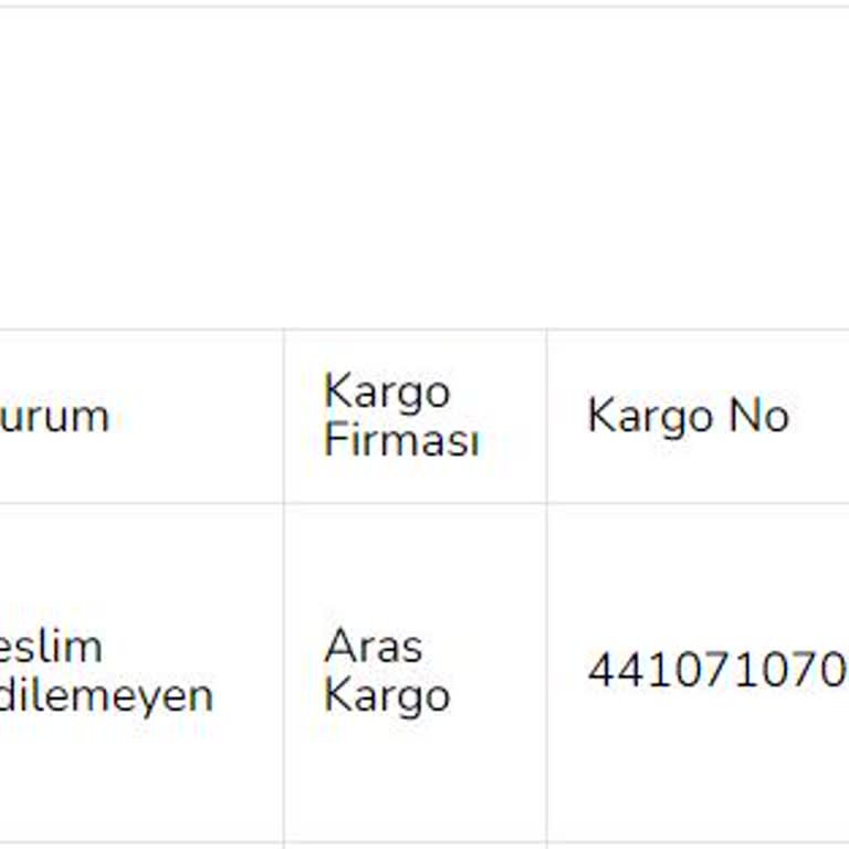 Geciken Kargo ve Yanıltıcı Bilgilendirme