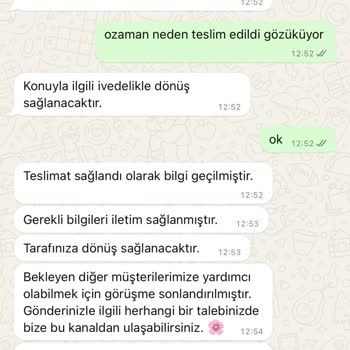 Teslim Edilmeyen Ürün ve Yetersiz Müşteri Hizmetleri