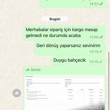 Sipariş Sonrası İletişim Sorunları