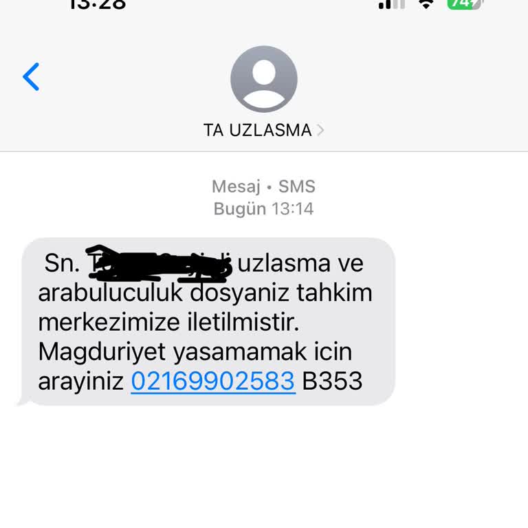 Yanıltıcı Mesajla Gelen Tehdit