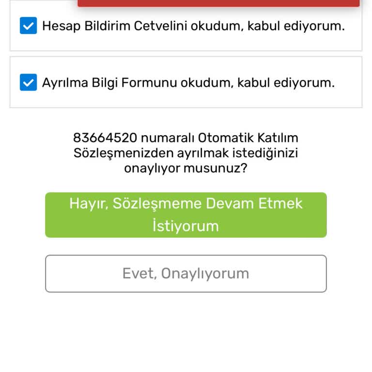 Bireysel Emeklilik İptalinde CRM Servis Hatası