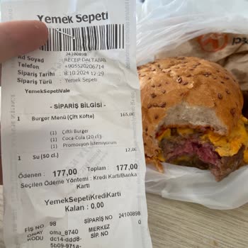 Hamburger Siparişimde Pişmemiş Ürün Sorunu