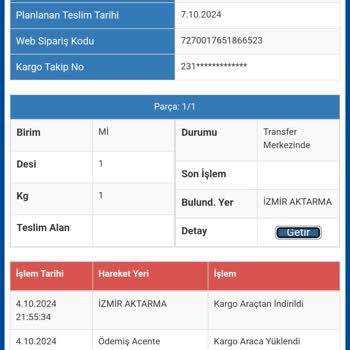Kargomun İzmir Aktarma Merkezinde Kaybolması