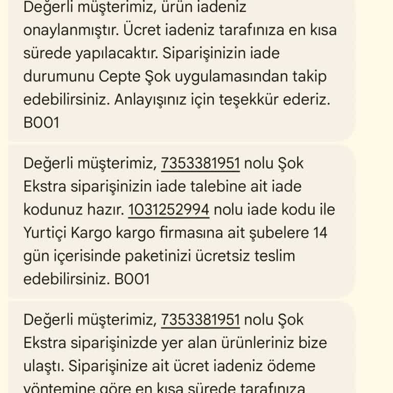 Stanley Termos Siparişi ve İade Sorunu