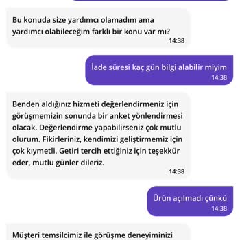 Getir'den Aldığım Ürünün İadesinde Sorun Yaşıyorum