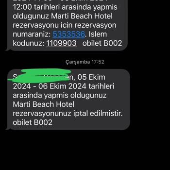 Rezervasyon İptali Sonrası İade Sorunu