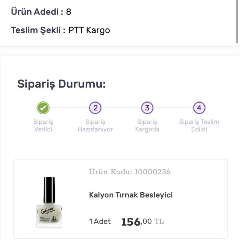 Kalyon Kozmetik Sipariş Sorunu