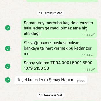 Rezervasyon İptali Sonrası İade Sorunu