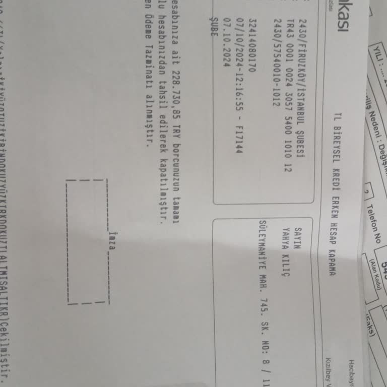 Ziraat Bankası'nda İpotek Kaldırma Sorunu