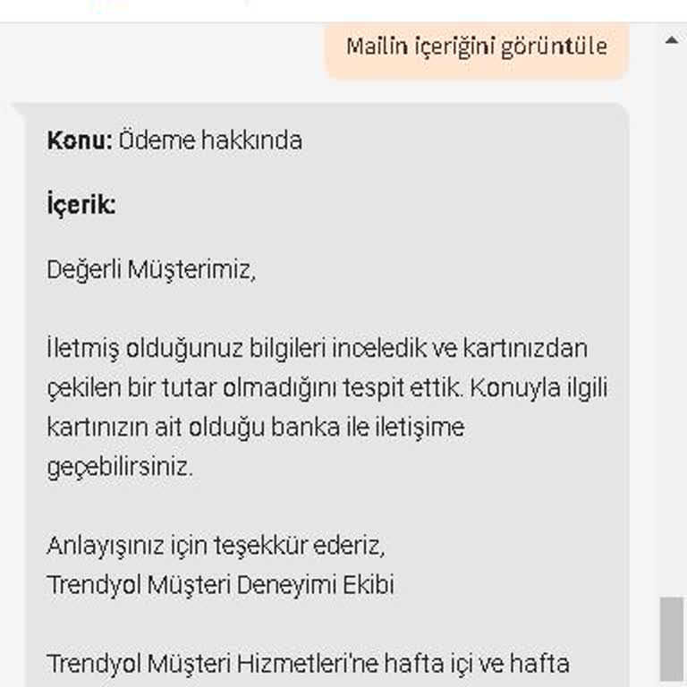 Trendyol'da Çekilen Paranın İadesi Yapılmıyor