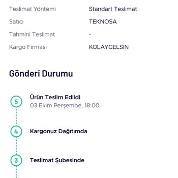 Teslim Edilmeyen Telefon Siparişi