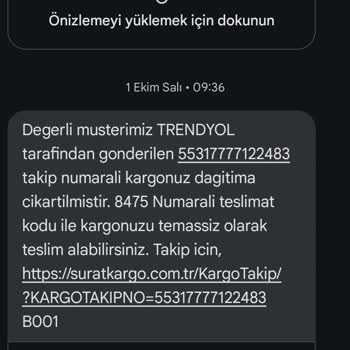 Sürat Kargo ile Yaşanan Teslimat Sorunu
