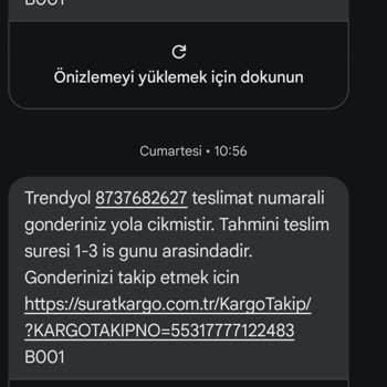 Sürat Kargo ile Yaşanan Teslimat Sorunu
