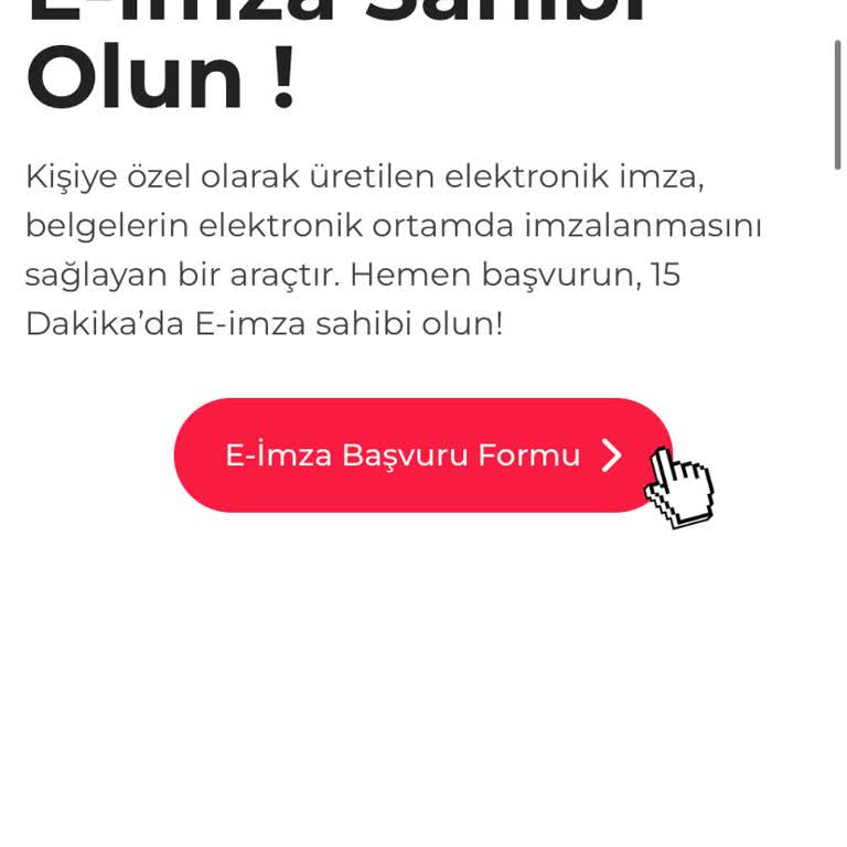 Bimasraf Uygulaması ile E-İmza Başvurusunda Sorunlar