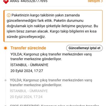 Kayıp Kargo ve İletişimsizlik Sorunu