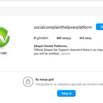 Instagram Hesap Ele Geçirme Şikayeti!
