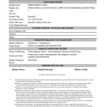 Emsan Mutfak Şefi Mağduriyeti: Ne Ürün Ne İade