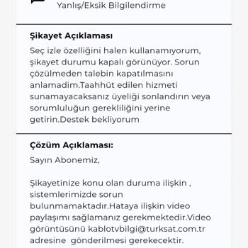 Kablo Net ve Kablo TV Hizmetinde Sürekli Sorunlar ve Çözüm Eksikliği