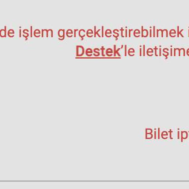 Eksik Bilet İadesi ve Ulaşılamayan Destek Sorunu