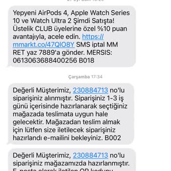 Sipariş İptali ve Müşteri Hizmetleri Sorunu