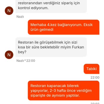 Eksik Sipariş ve Yanıltıcı Bilgilendirme Sorunu