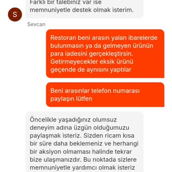 Eksik Sipariş ve Yanıltıcı Bilgilendirme Sorunu