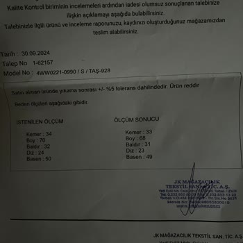 Kalitesiz Ürün ve İlgisiz Müşteri Hizmetleri Deneyimi