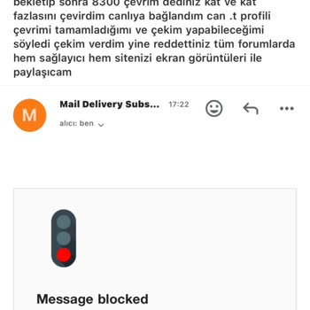 Çekim İşlemlerinde Sürekli Engellenme Sorunu