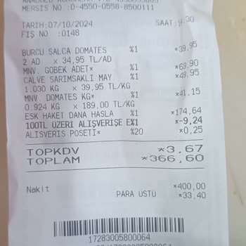 Hakmar'dan Aldığım Köfte Hayal Kırıklığı Yarattı