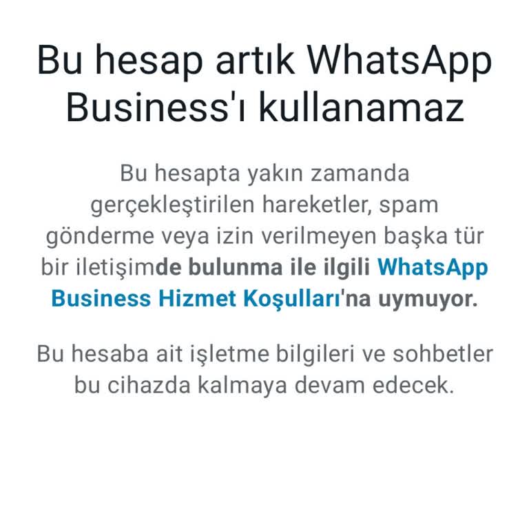 WhatsApp Hesabım Haksız Yere Engellendi