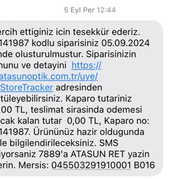 Atasun Optik'te Geciken Lens Teslimatı ve Müşteri Mağduriyeti