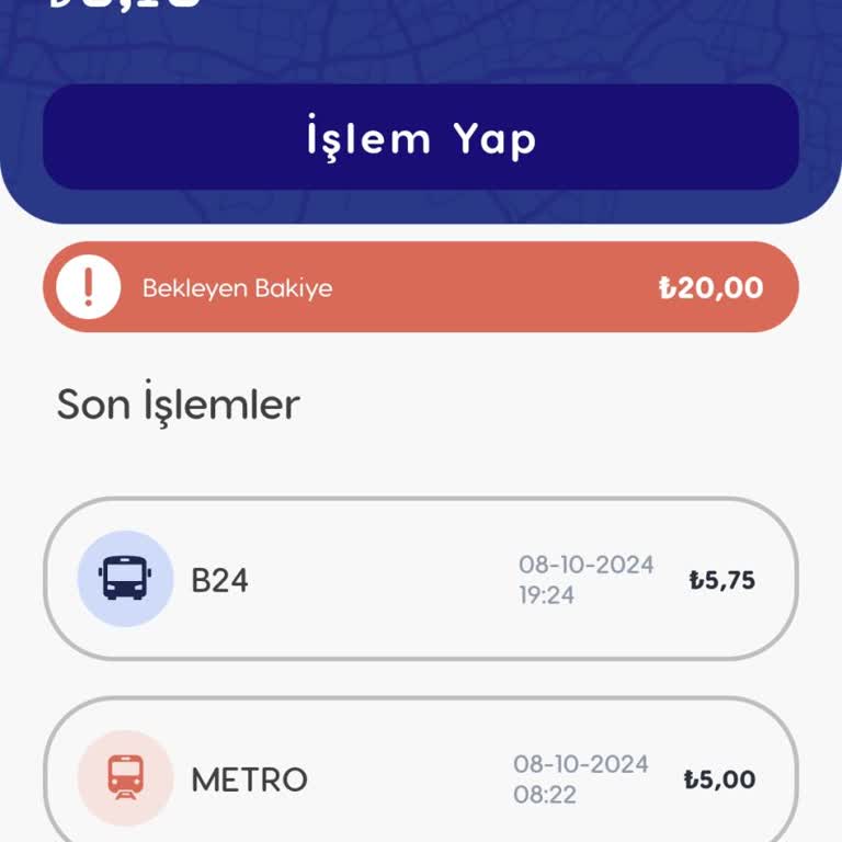 Bursa Kart Mobil Uygulamada Bakiye Yükleme Sorunu