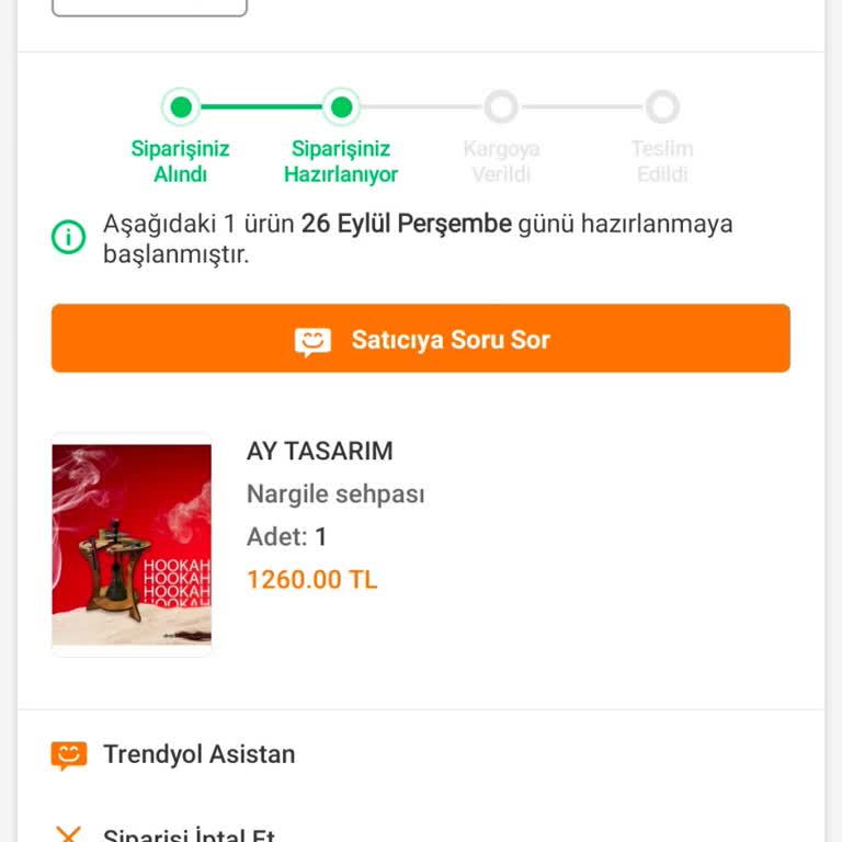 Siparişim Neden Hala Hazırlanıyor?