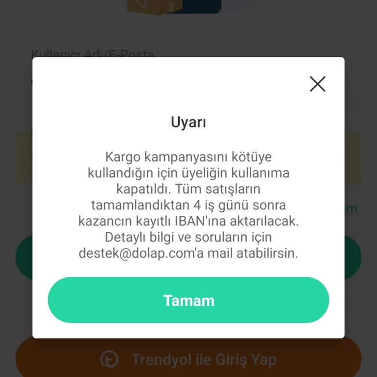 Dolap Uygulaması Giriş Sorunu ve Haksız Suçlama