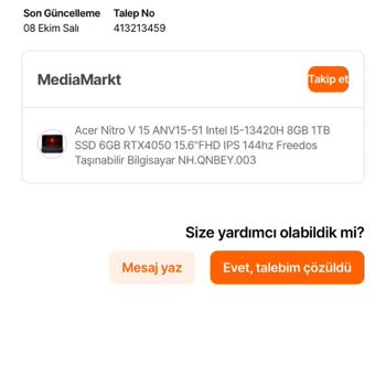 Yanlış Teslimat ve İletişim Eksikliği Mağduriyeti