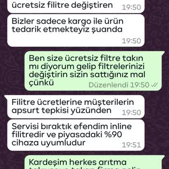 Su Arıtma Firmasının Söz Verdiği Hizmeti Sunmaması