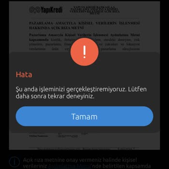 Yapı Kredi Mobil Bankacılık Giriş Sorunu