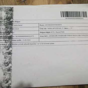 Garantili Ayakkabıda Erken Yıpranma ve Mağaza Desteği Eksikliği
