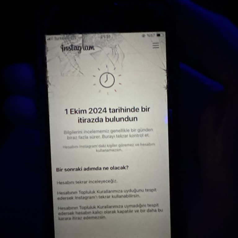 Instagram Hesaplarımın Sebepsiz Kapatılması