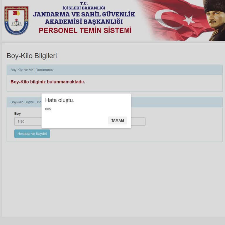 Sözleşmeli Jandarma Alımı Başvuru Sorunu