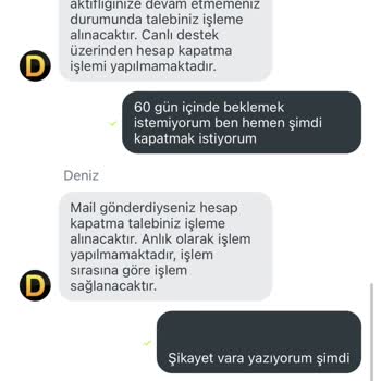 Hesap Kapatma ve Mağduriyet Talebi