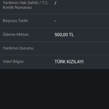 Türk Kızılay Yardım Bilgilerindeki Anlaşılmazlık