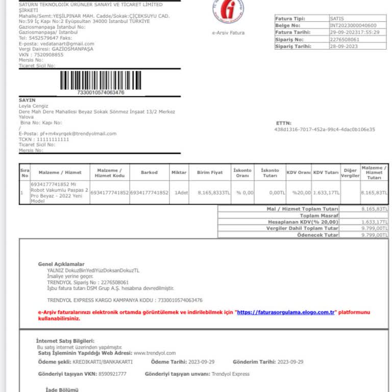 Yanlış Ürün ve Hatalı Servis Deneyimi