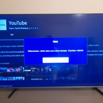 Samsung QLED Televizyon Uygulama Sorunları