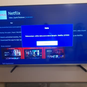 Samsung QLED Televizyon Uygulama Sorunları