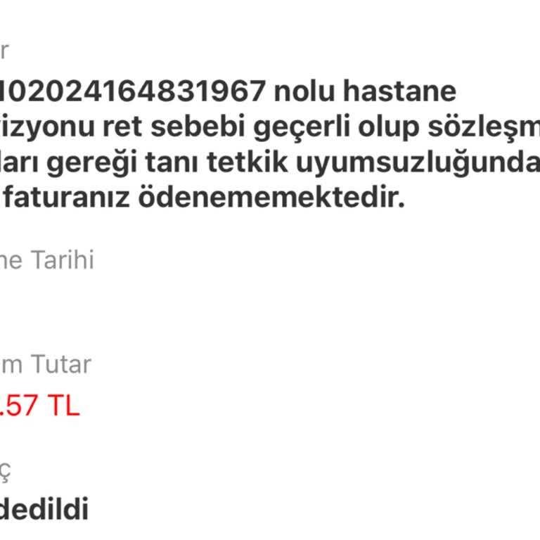 Anadolu Sigorta'nın Haksız Test Ödeme Reddi