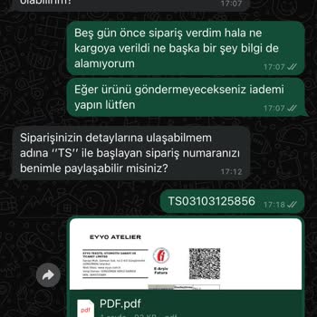 Siparişin Teslim Edilmemesi ve İletişim Sorunları