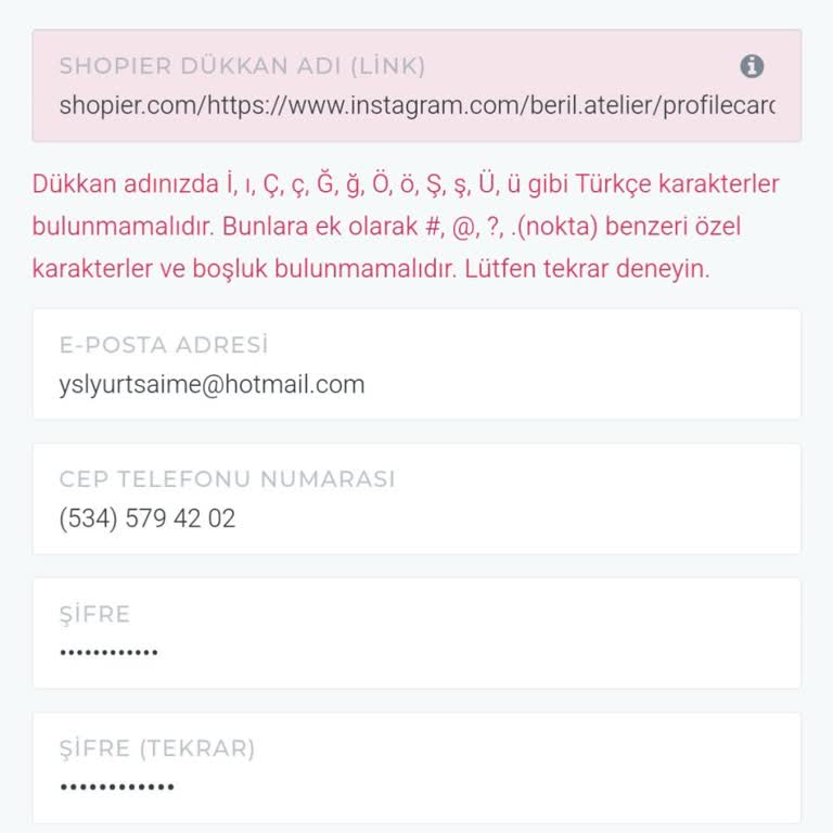 Shopier Dükkan İsmi Sorunu: Yardım Talebi