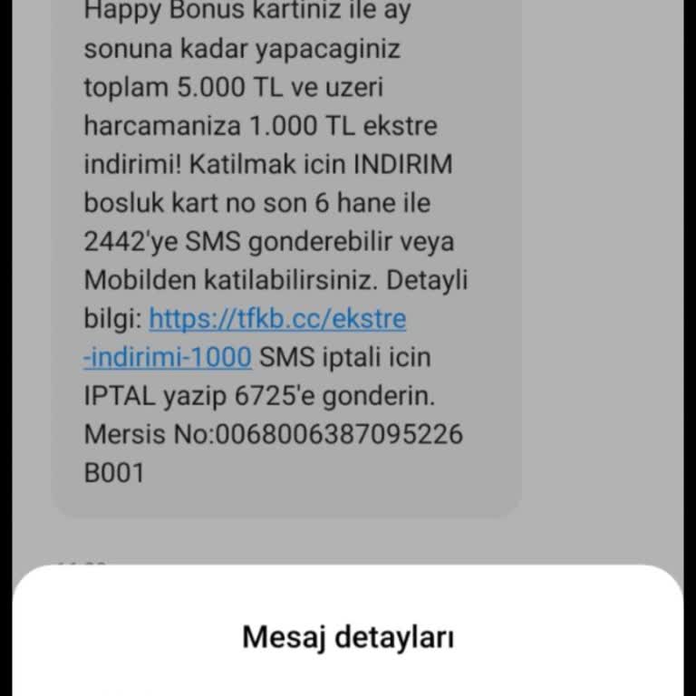 Aldatıcı SMS Kampanyası: Eksik Ekstre İndirimi